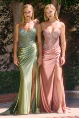 Darylanna Gown - Strapless Corset Evening Dress
