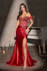 Linda Gown - Fitted Dress With Removable Straps