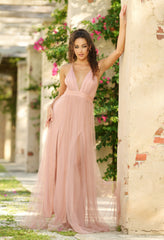 Sydney Maxi Dress - Blush Tulle Dress
