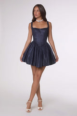 Martine Mini Dress - Shimmering Fit & Flare Cocktail Dress