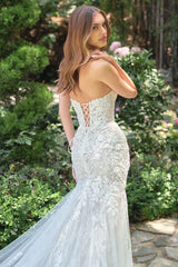 WL088 - Marilyn Lace Mermaid Gown - Andrea & Leo