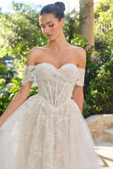 WL090 - Audrey Lace Ball Gown - Andrea & Leo
