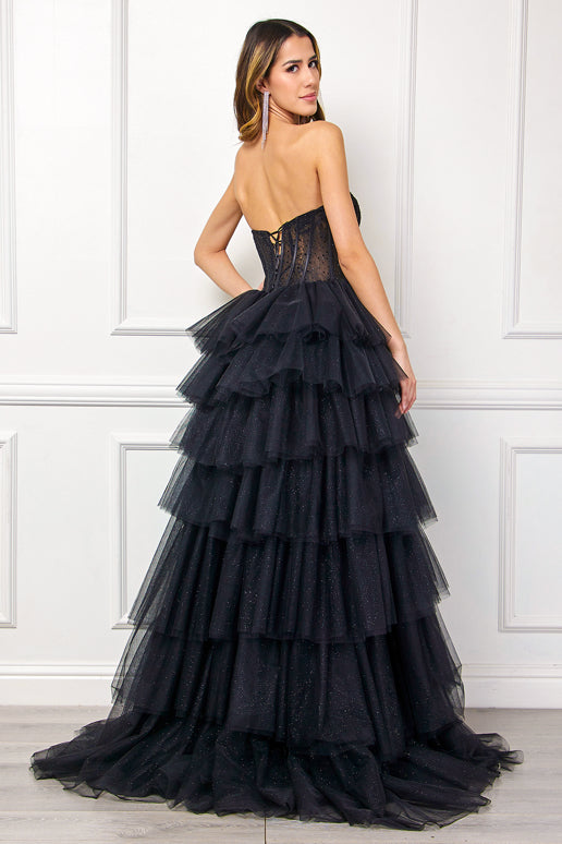 Tennessee Gown - Tiered Lace Corset Ball Gown