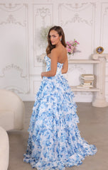 26441 - Ava Presley - Floral Ruffle Ball Gown
