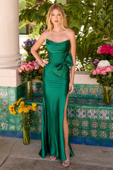 47198 - Ava Presley - Fitted Gown With Oversized Bow