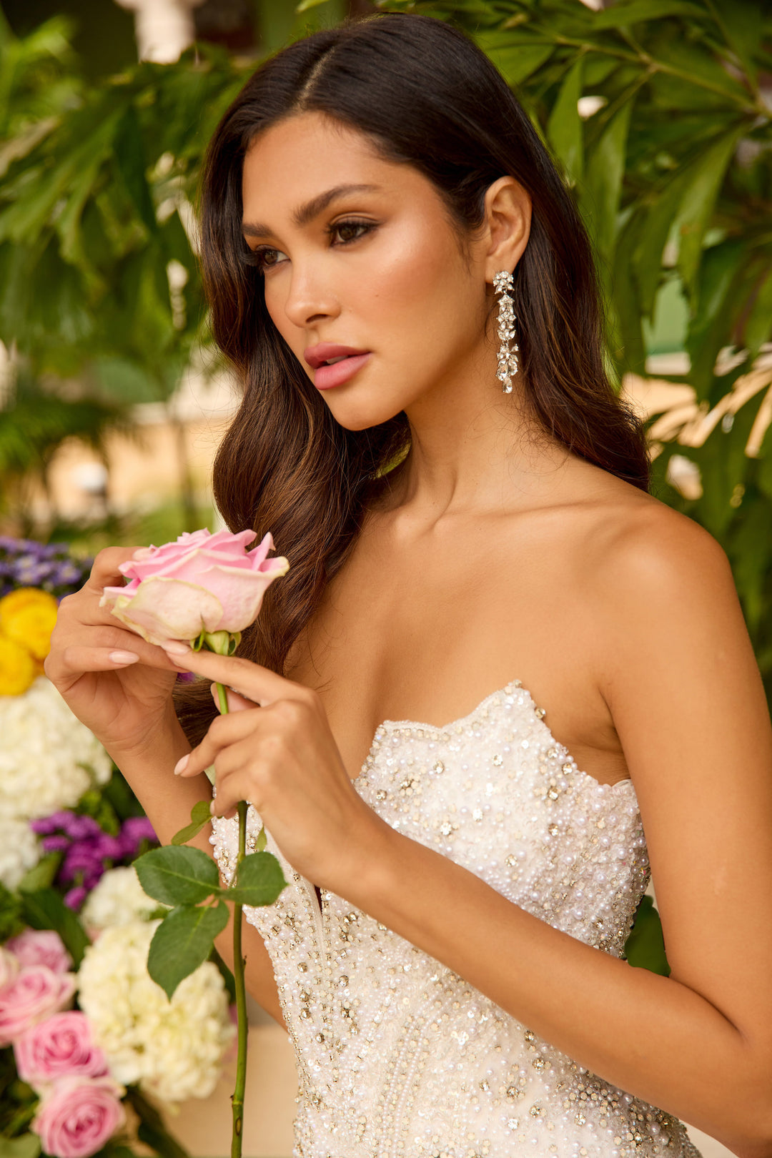 47244 - Ava Presley - Strapless Beaded Evening Gown