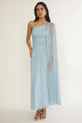 Bristol Shimmer Maxi Dress - Blue