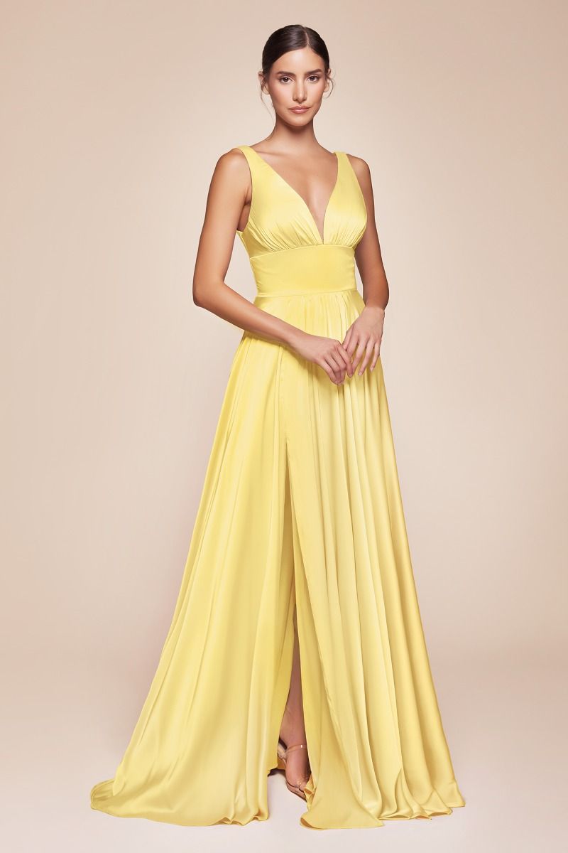 Kinsley Gown - Soft Satin A-line Dress