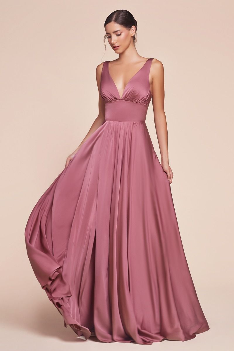 Kinsley Gown - Soft Satin A-line Dress
