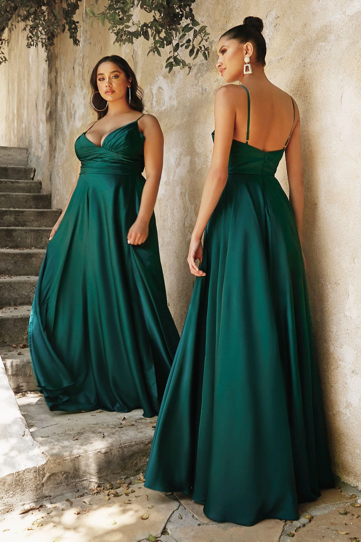 ERICA GOWN - SOFT SATIN A-LINE DRESS