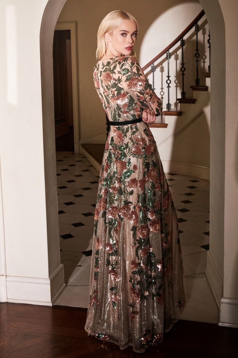 A0926 - Savannah Sequin Gown - Andrea & Leo