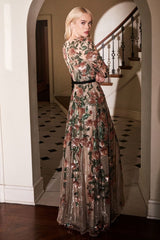A0926 - Savannah Sequin Gown - Andrea & Leo