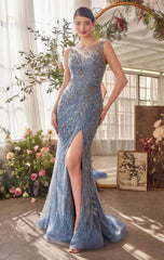 A1362 - BEADED SHEATH FORMAL GOWN - Andrea & Leo