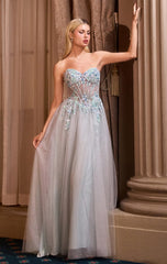 A1478 - Weaving Ivy Beaded Gown - ANDREA & LEO