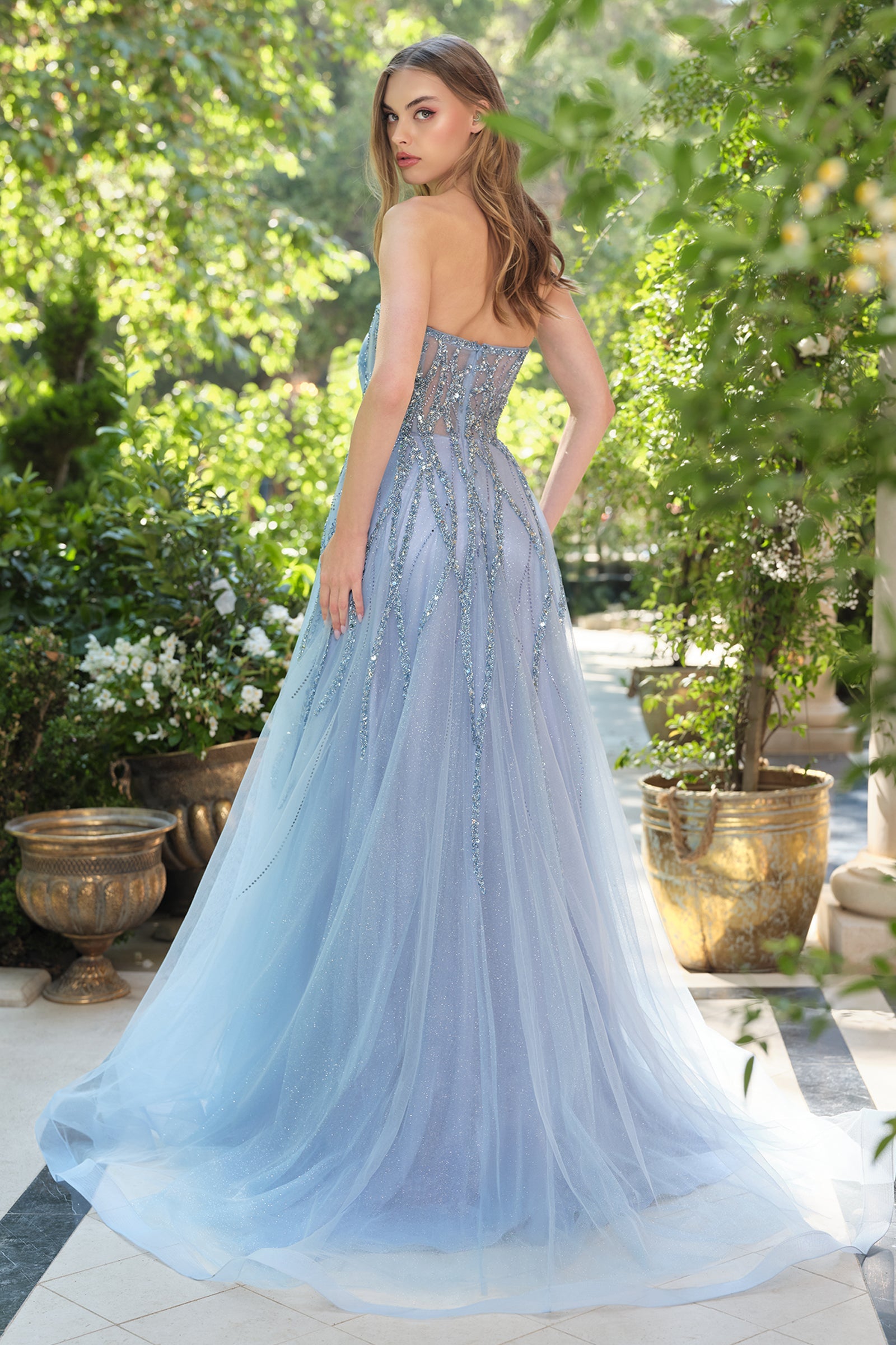 A1491 - Cynthia Structured Ball Gown - Andrea & Leo