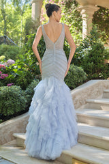 A1493 - Diana Tulle Mermaid Gown - Andrea & Leo