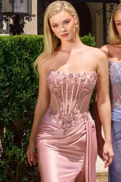Anne Gown - Crystal Bodice With Straight Neckline