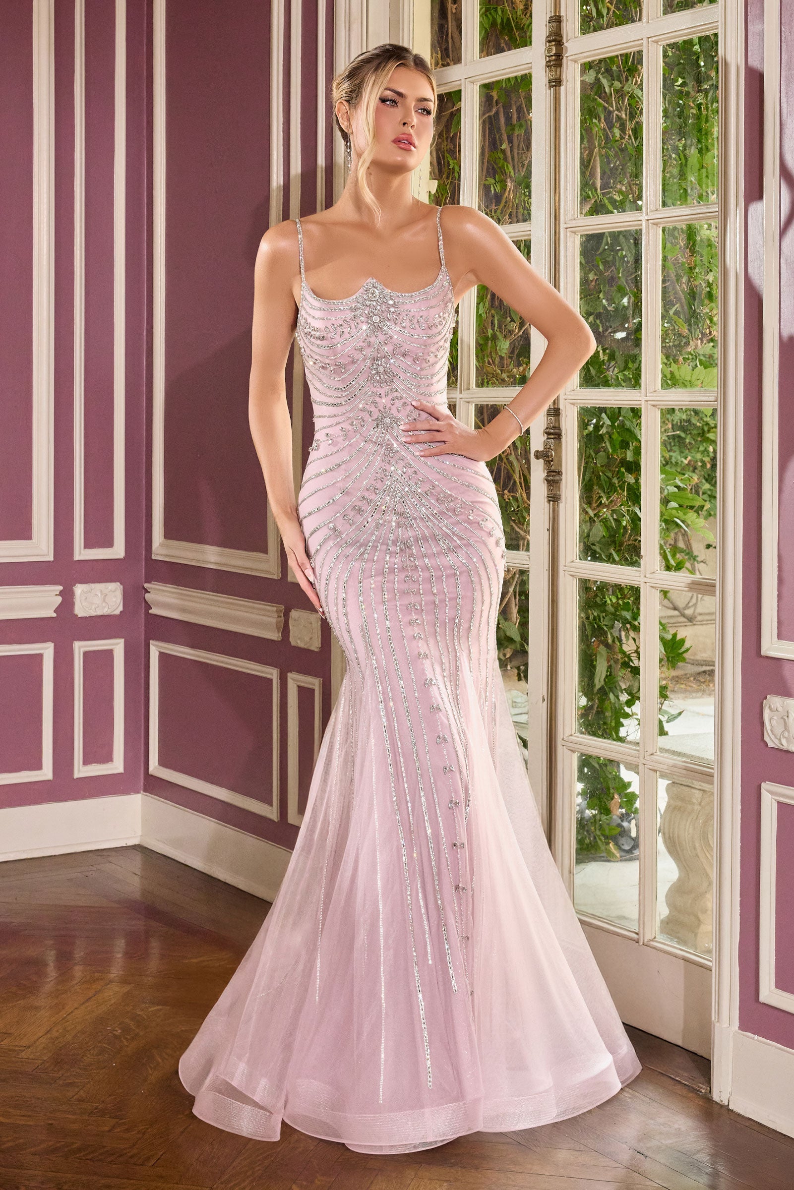Rebekah Gown - Evening Dress with Detachable Bow Train