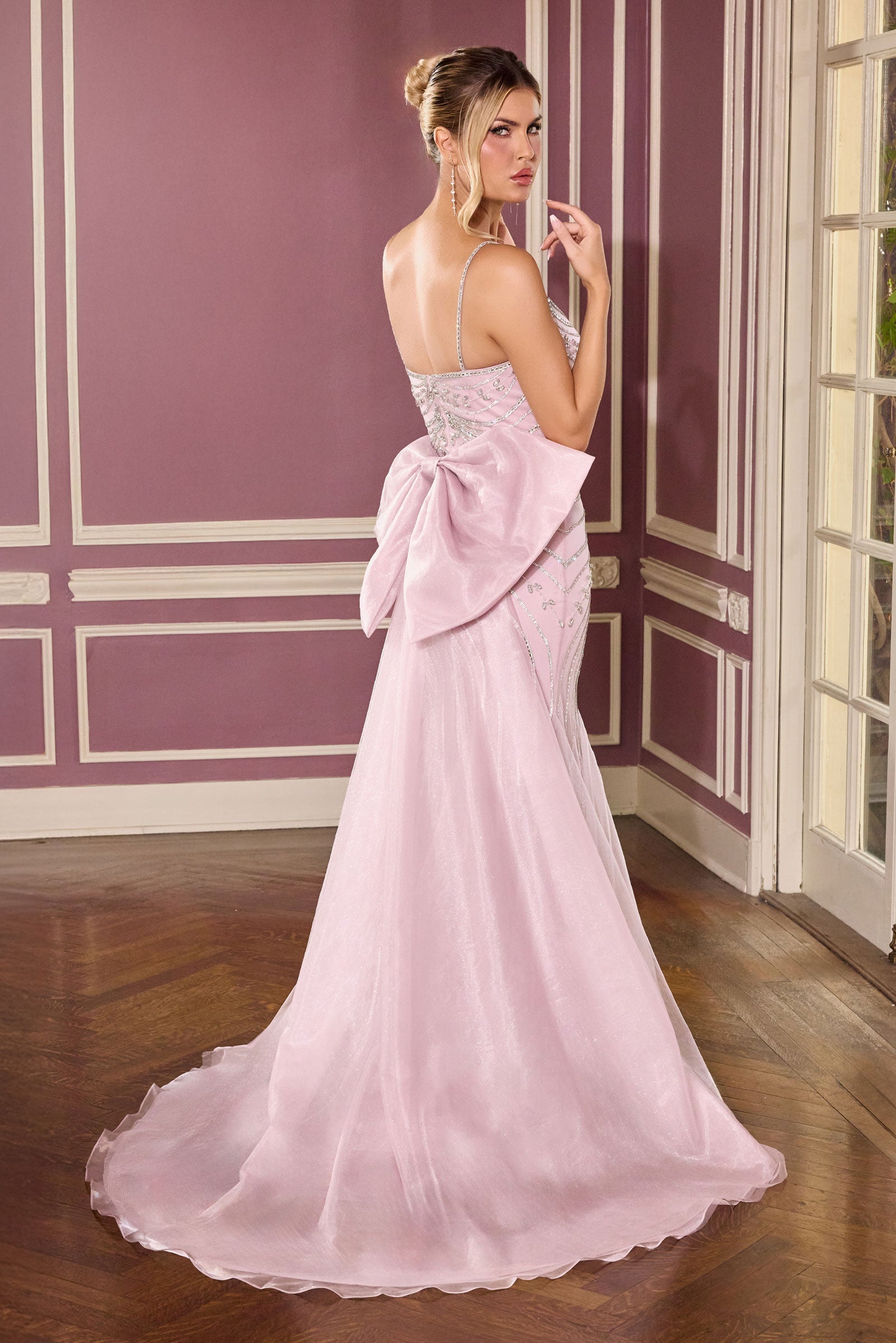 Rebekah Gown - Evening Dress with Detachable Bow Train