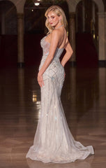Dixie Gown - Crystal Embellished Halter Dress