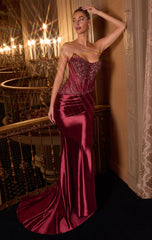 SONIA GOWN - STRAPLESS SCOOP BODICE WITH DROP WAIST
