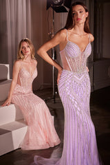 EMMELINE GOWN - CRYSTAL EMBELLISHED TULLE DRESS