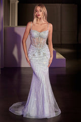 Gale Gown - Sweetheart Crystal Beaded Prom Gown