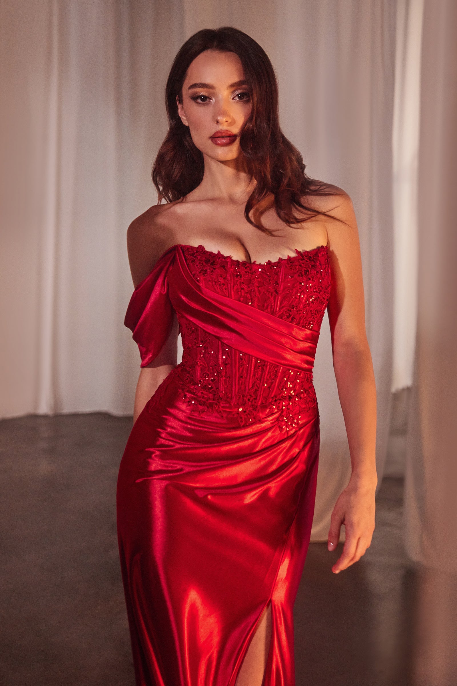 Phoebe Gown - One Shoulder Fit & Flare Gown