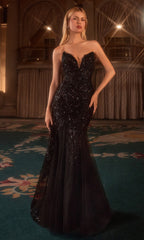 STEPHANIE GOWN - MERMAID EVENING DRESS WITH JACKET