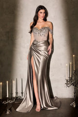 Bronte Gown - Off The Shoulder Corset Dress