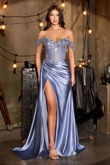 Bronte Gown - Off The Shoulder Corset Dress