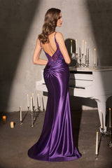 Svetlana Gown - Beaded Illusion Corset Dress