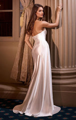 ADDISON GOWN - STRAPLESS SATIN BRIDAL GOWN