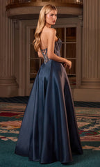 Mindy Mikado Ball Gown - Corset A-line Evening Dress