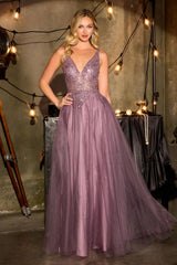 Dana Gown - Glittery A-Line Dress