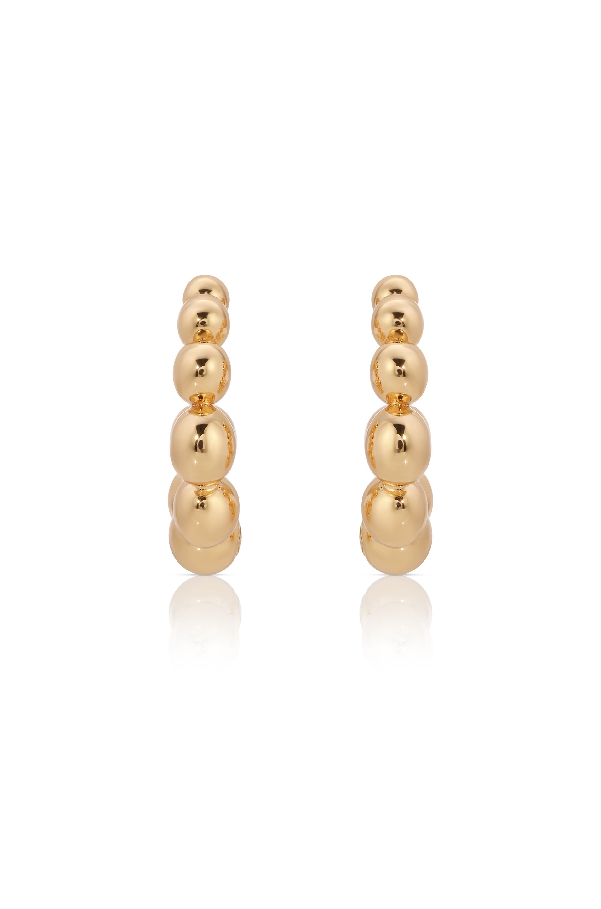 Bubble Huggie Hoop Earrings