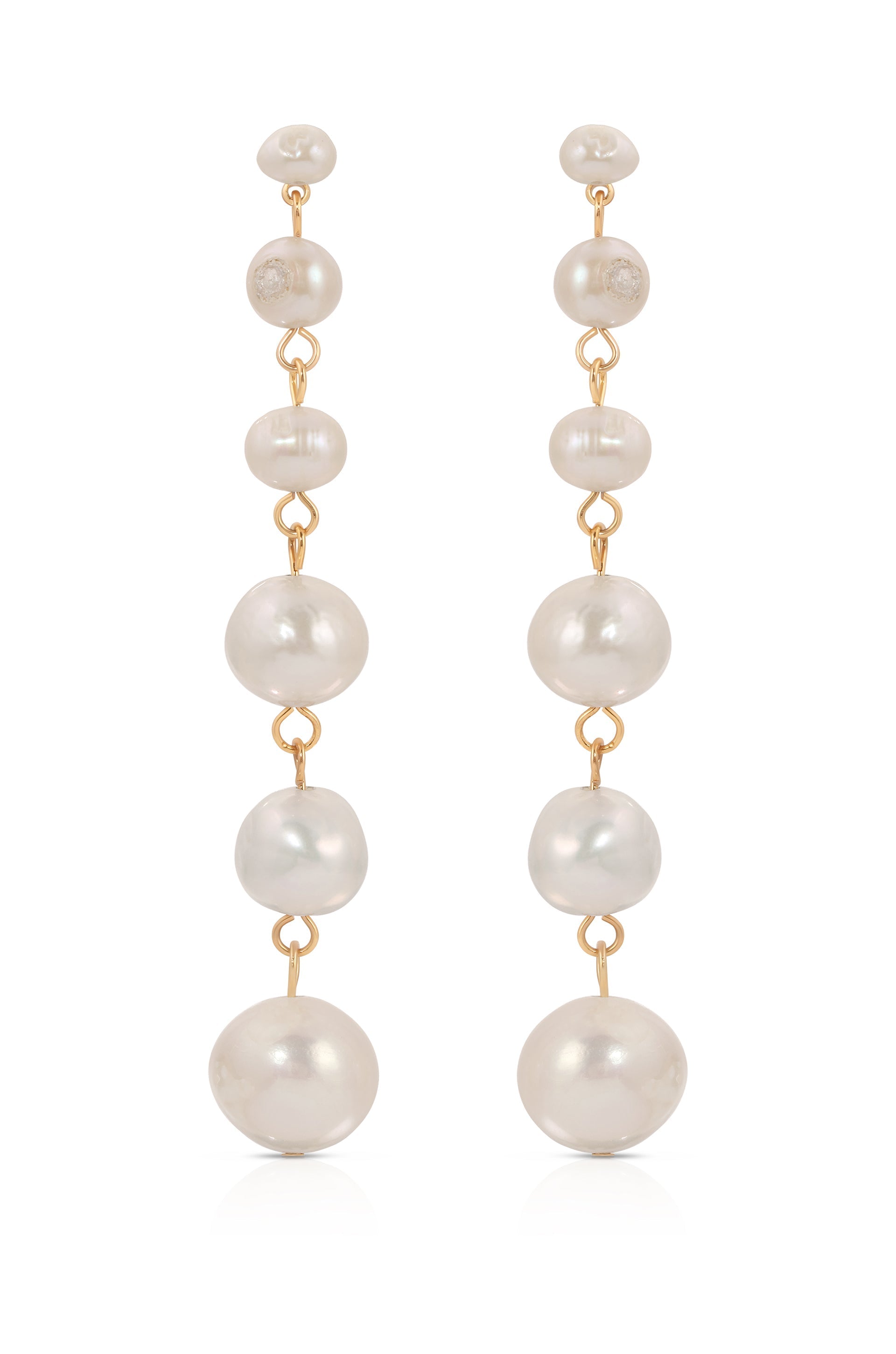 Graduating Freshwater Pearl Earrings