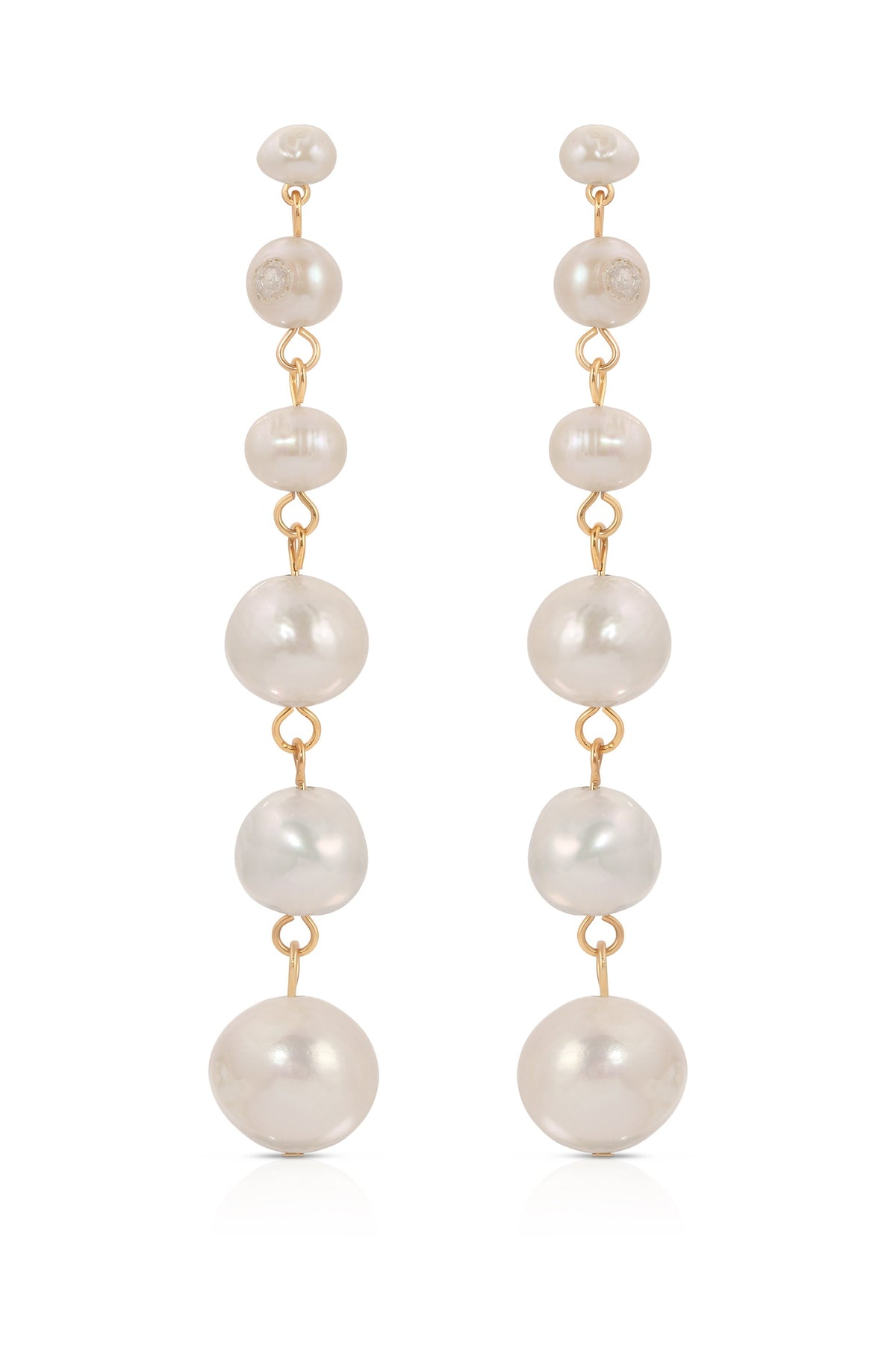 Graduating Freshwater Pearl Earrings