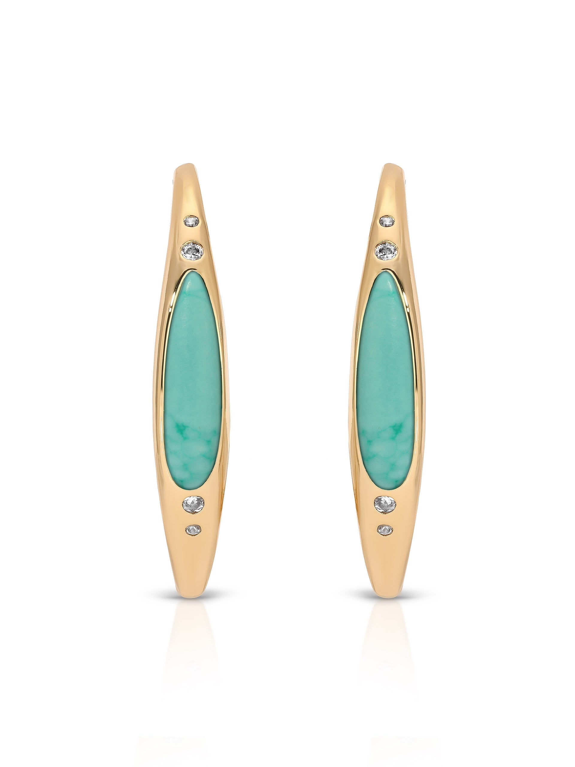 Turquoise Solstice Hoops