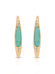 Turquoise Solstice Hoops