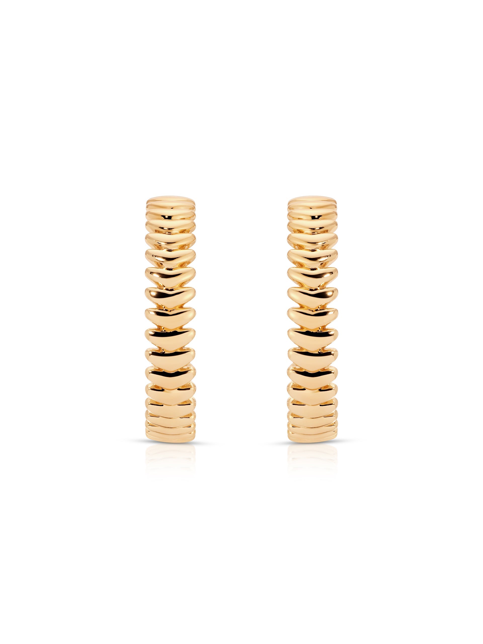 Large Metal Moderna Hoops