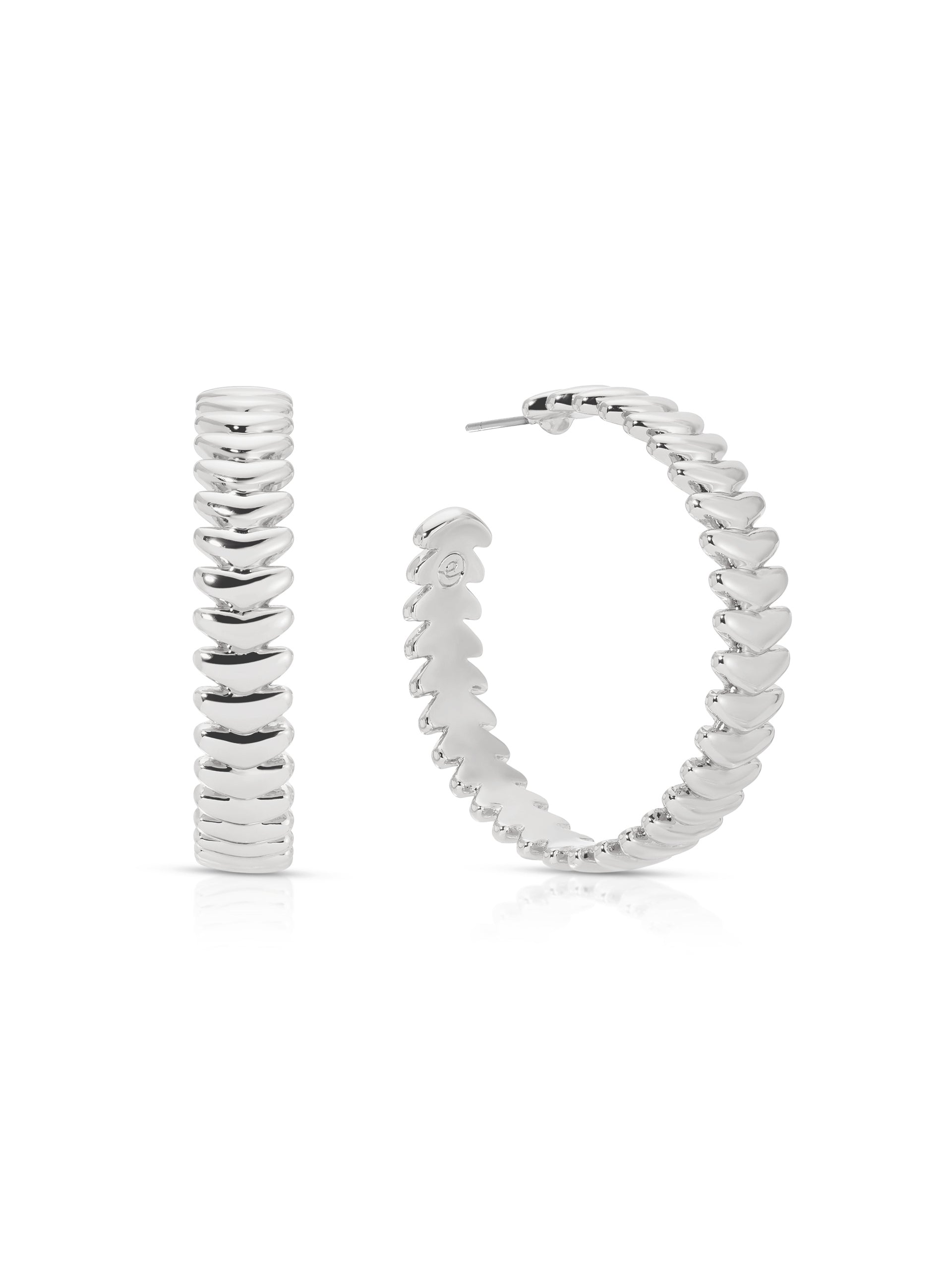 Large Metal Moderna Hoops