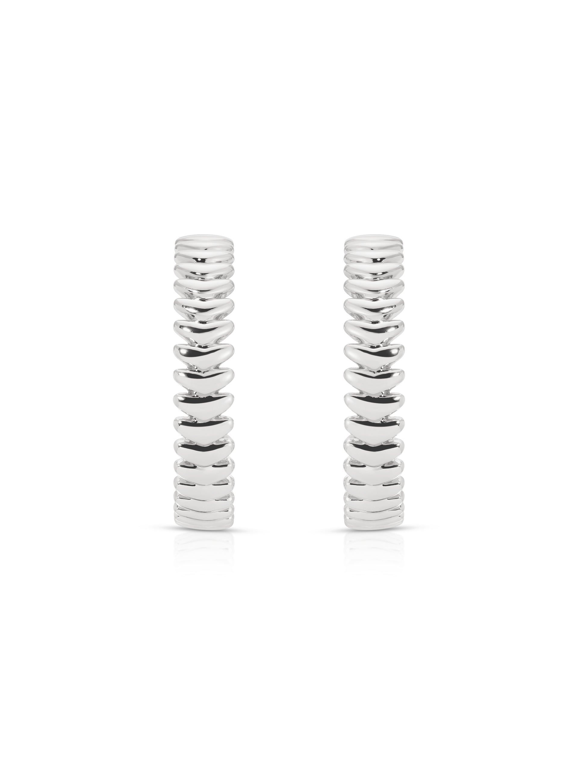 Large Metal Moderna Hoops