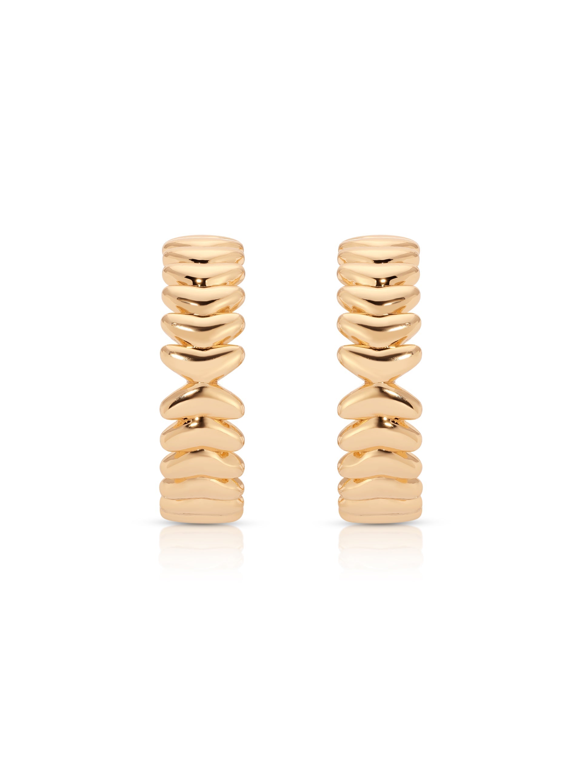 Medium Metal Moderna Hoops