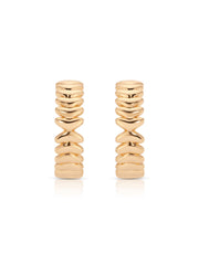 Medium Metal Moderna Hoops