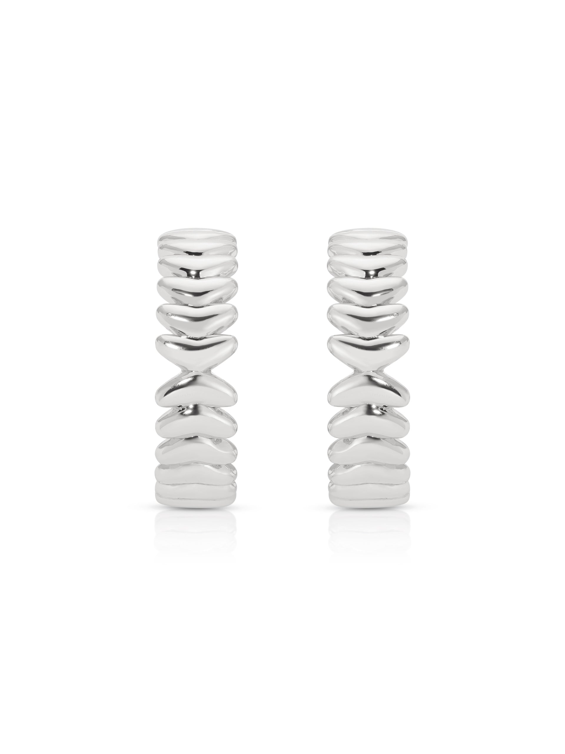 Medium Metal Moderna Hoops