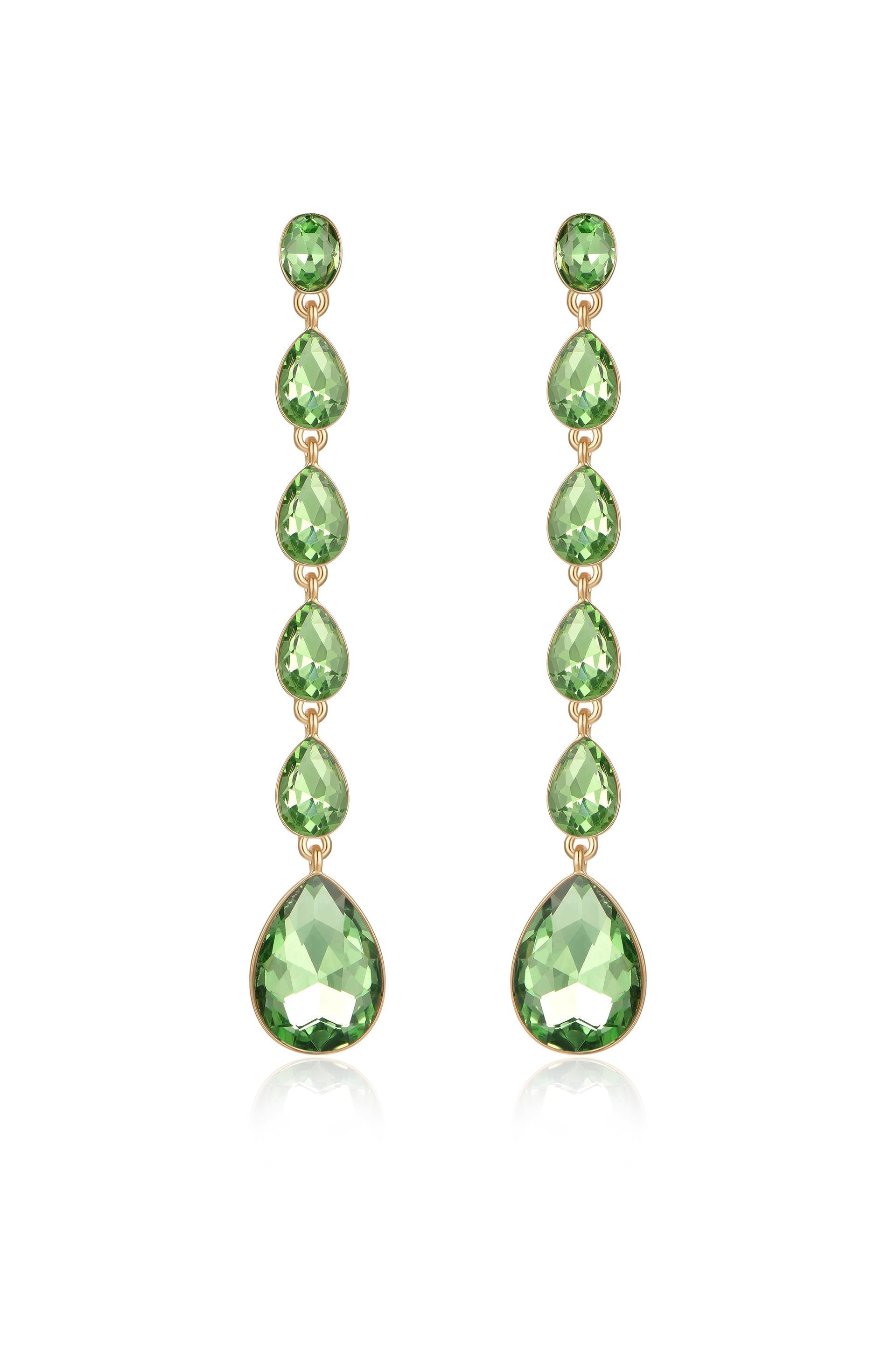 Crystallized Drop Earrings
