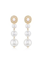 Graduating Pearl Dangle Earrings