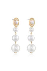 Graduating Pearl Dangle Earrings
