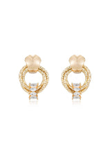 Mini Barrel Crystal Earrings